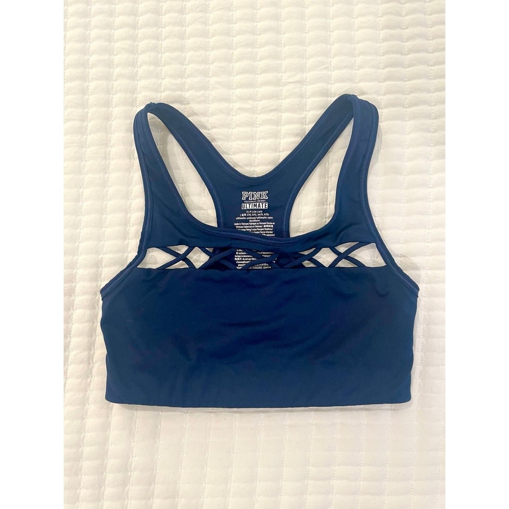 Victoria's Secret‎ PINK Ultimate Wire Free Unlined Sports Bra- Size Small
